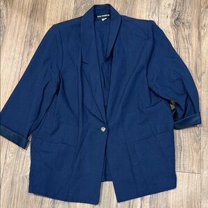 Say harbor blazer w/shoulder pads